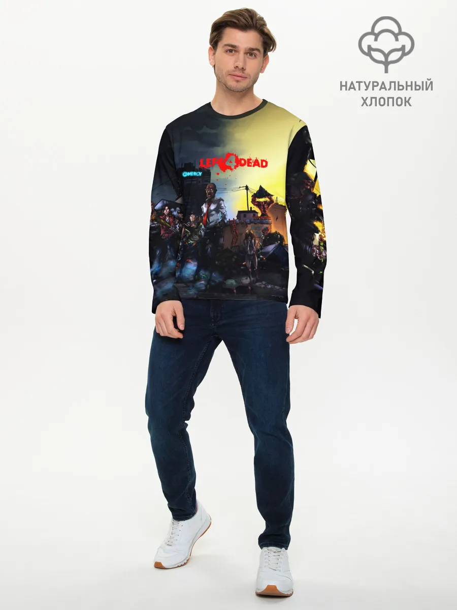 Мужской лонгслив базовый / LEFT 4 DEAD