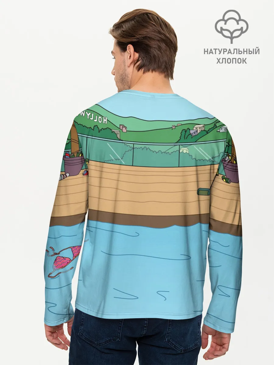 Мужской лонгслив базовый / Конь БоДжек