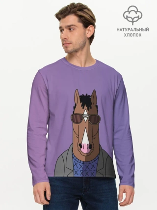 Мужской лонгслив базовый / БоДжек