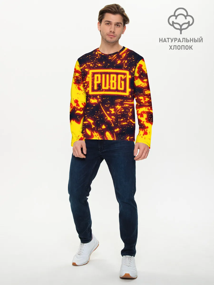 Мужской лонгслив базовый / PUBG