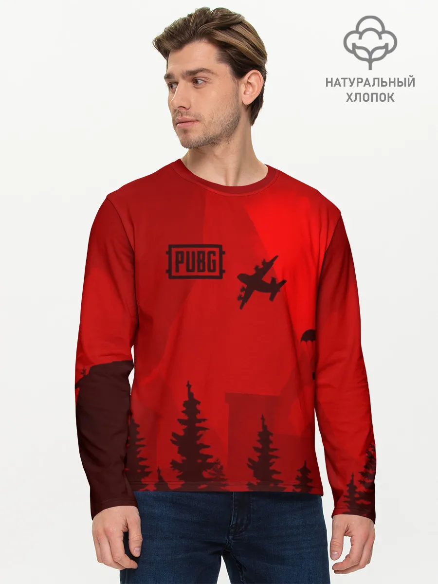 Мужской лонгслив базовый / PUBG