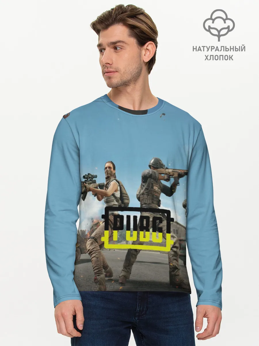 Мужской лонгслив базовый / PUBG