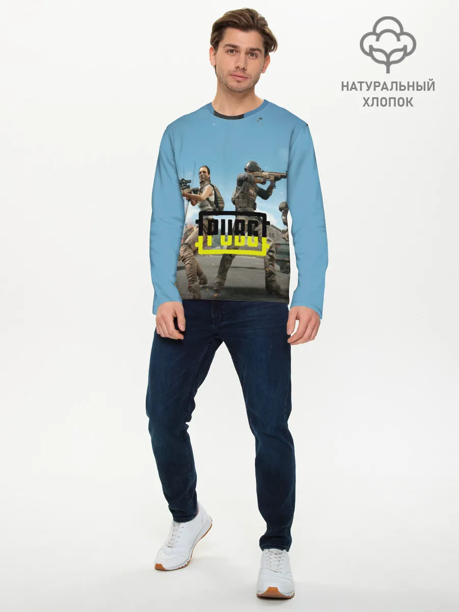 Мужской лонгслив базовый / PUBG