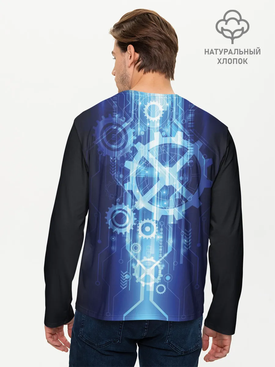 Мужской лонгслив базовый / Hi-Tech