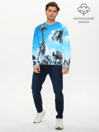 Мужской лонгслив базовый / Horizon Zero Dawn