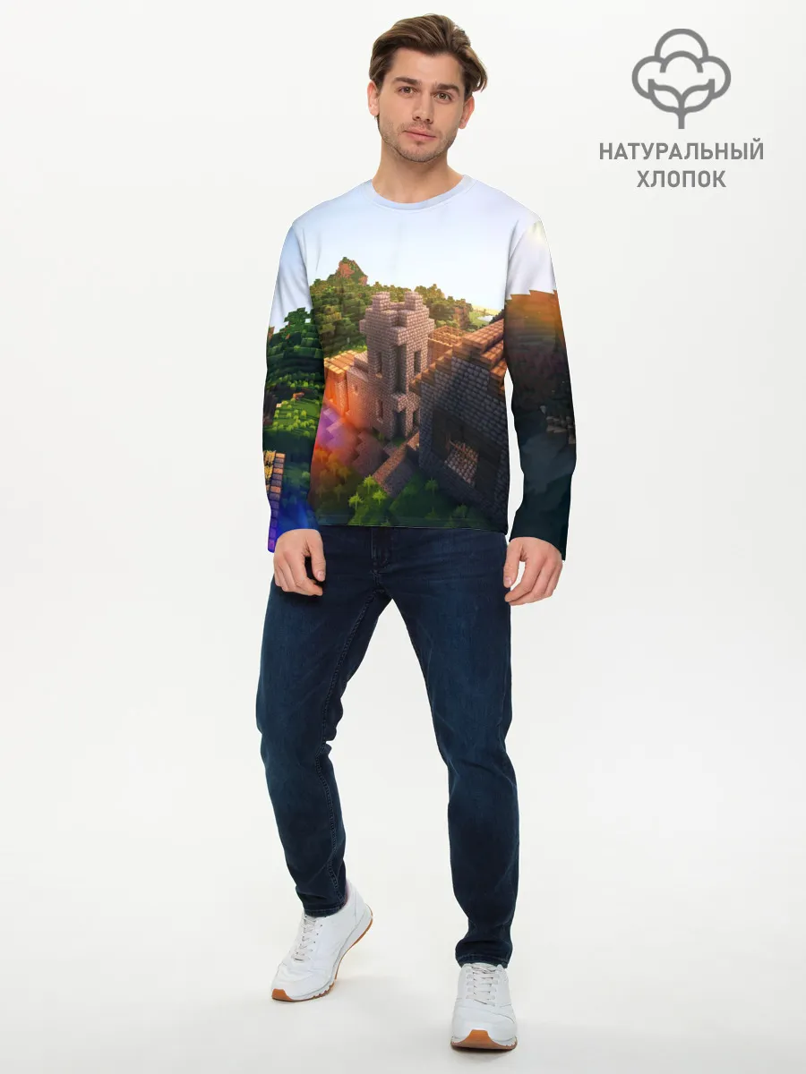 Мужской лонгслив базовый / Minecraft