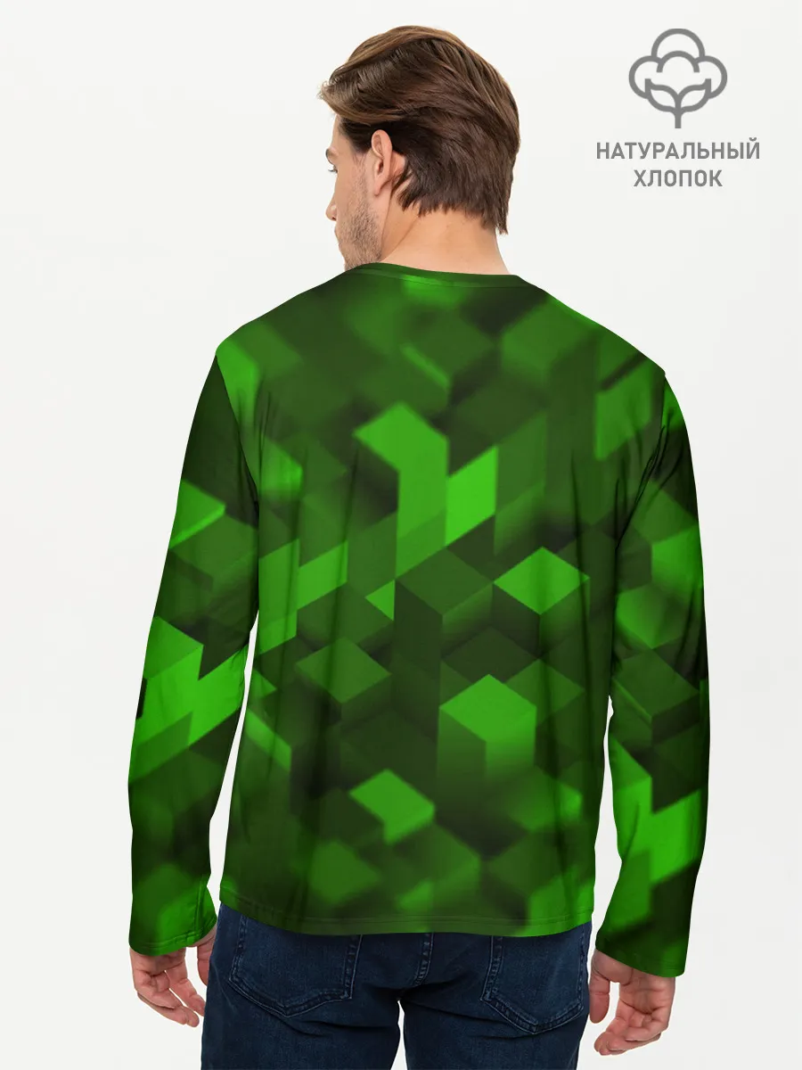 Мужской лонгслив базовый / MINECRAFT 2019