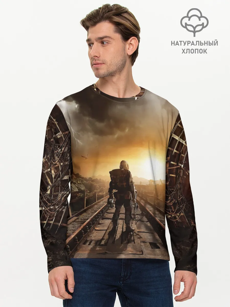 Мужской лонгслив базовый / Metro 2033 постапокалипсис