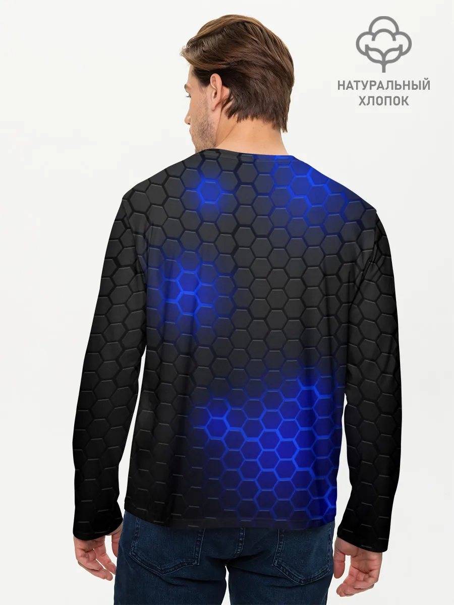Мужской лонгслив базовый / СТАЛЬНАЯ БРОНЯ | НЕОНОВАЯ БРОНЯ