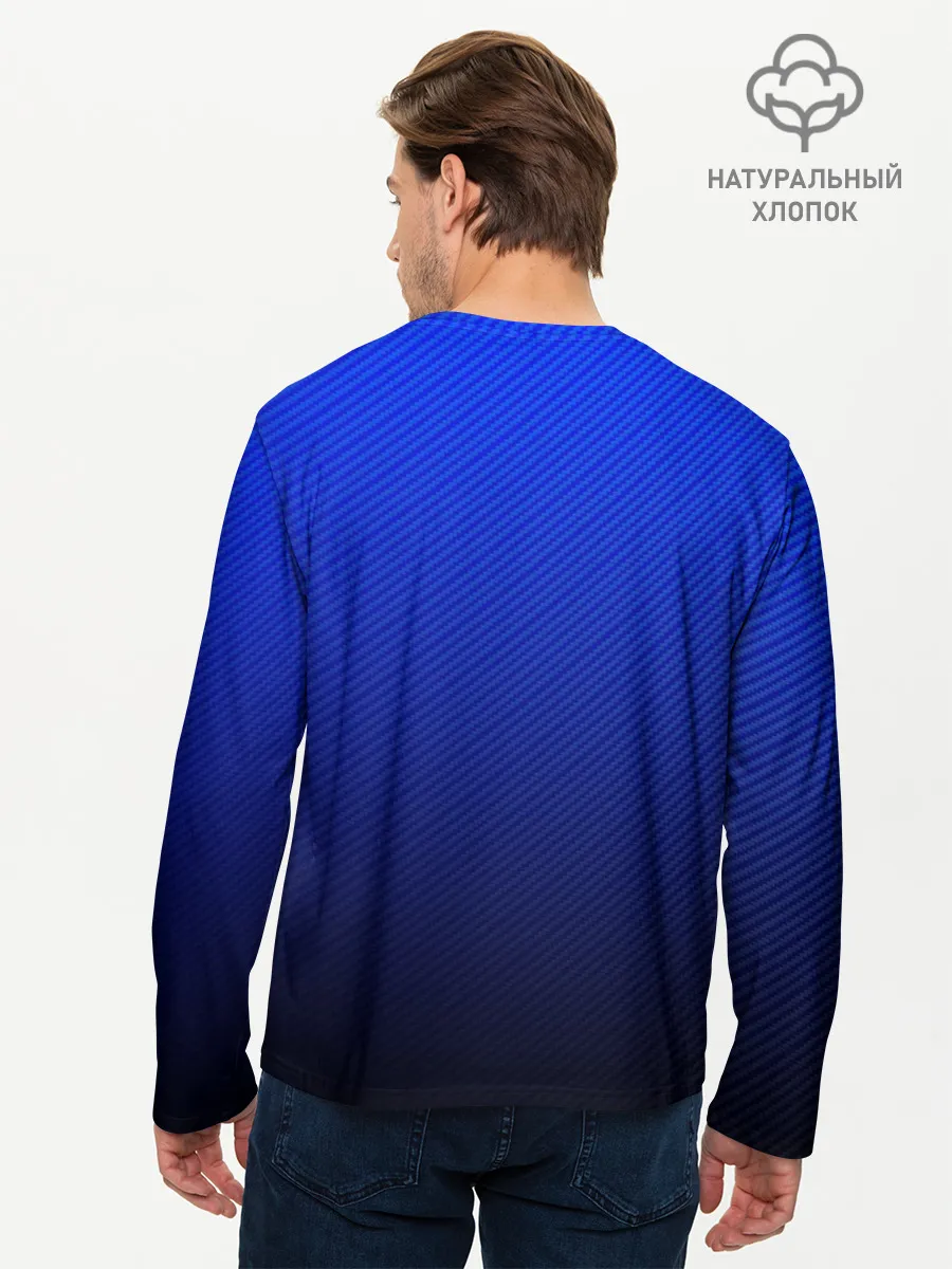 Мужской лонгслив базовый / CARBON BLUE | СИНИЙ КАРБОН