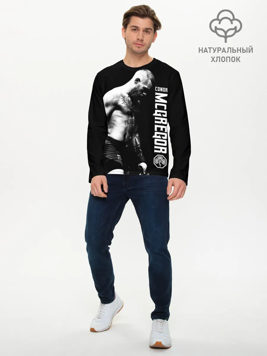 Мужской лонгслив базовый / Конор МакГрегор