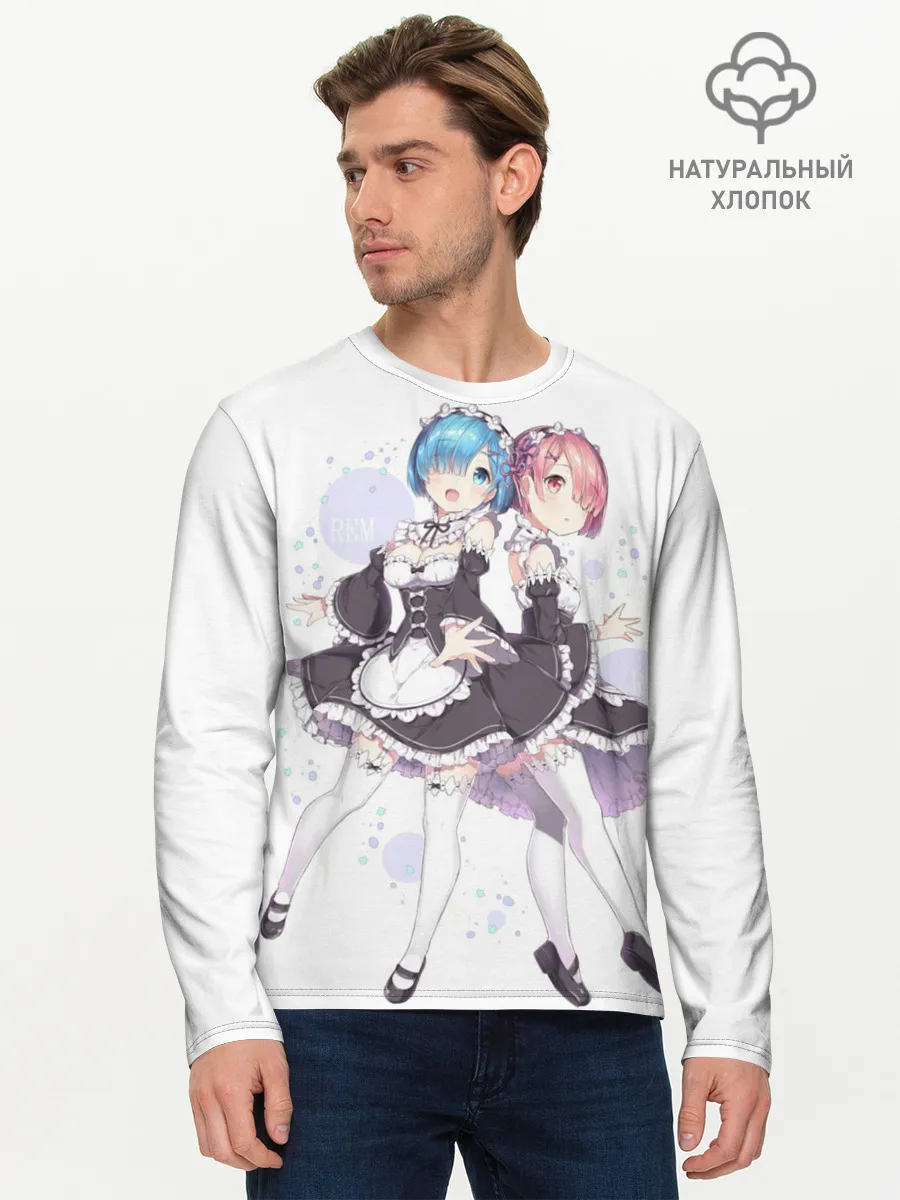 Мужской лонгслив базовый / Re Zero