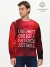 Мужской лонгслив базовый / One Shot One Kill