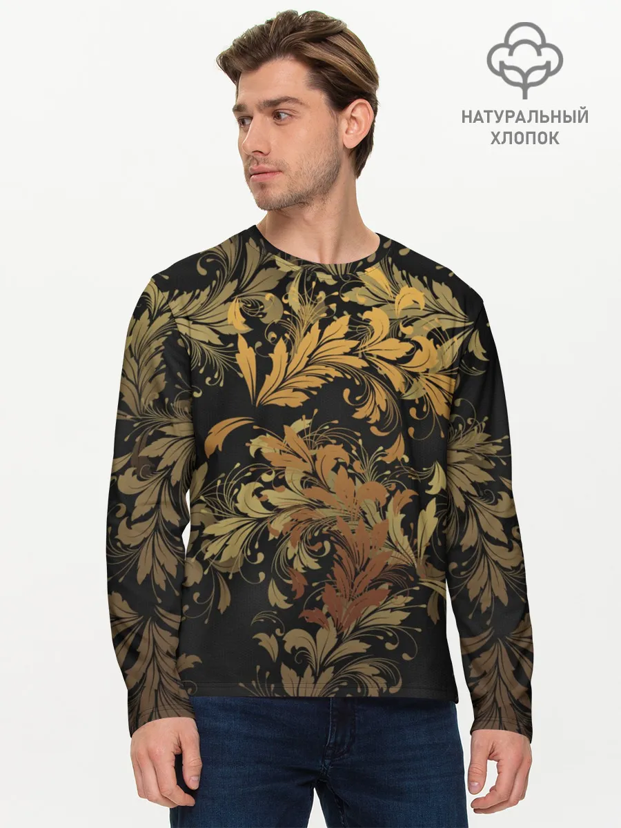 Мужской лонгслив базовый / Gold P. - 36577512ik