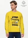 Мужской лонгслив базовый / Stop dreaming