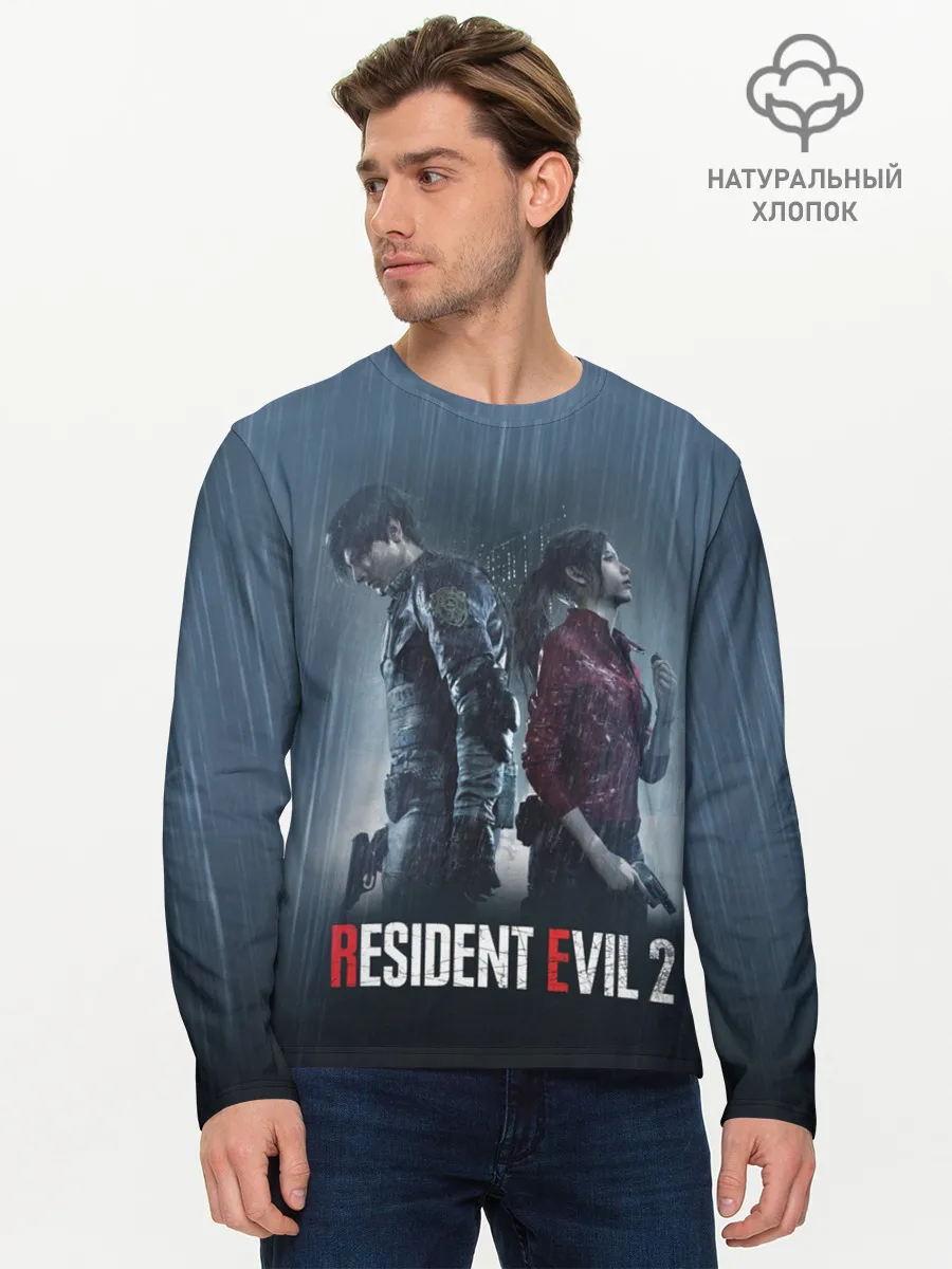 Мужской лонгслив базовый / Resident Evil 2 Remake