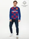 Мужской лонгслив базовый / Messi home 19-20 season