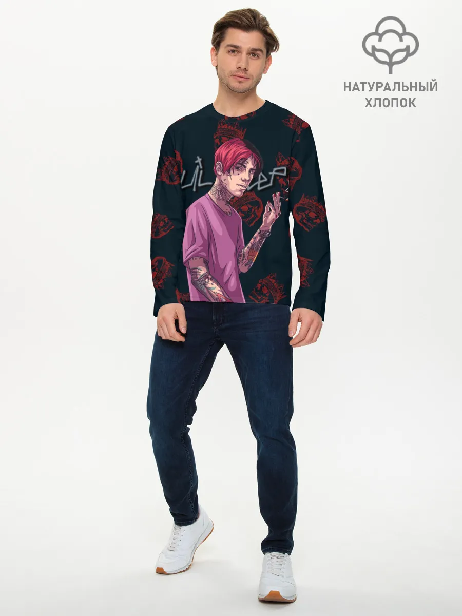 Мужской лонгслив базовый / Лил Пип