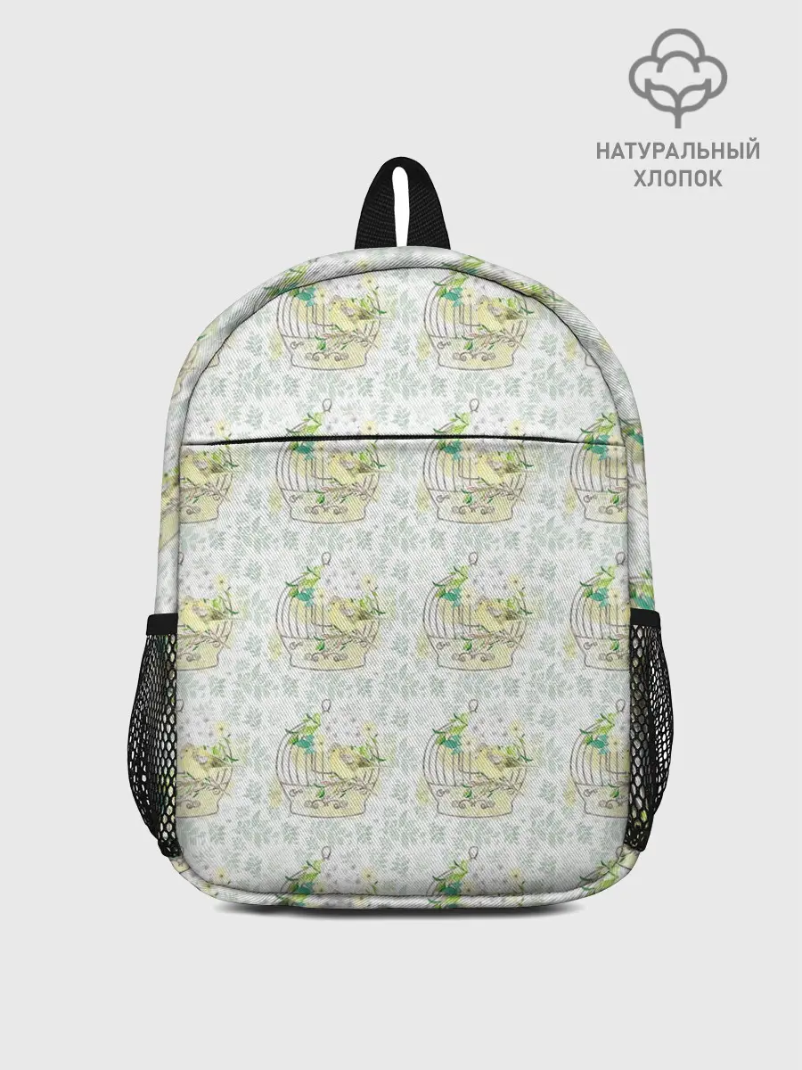 Рюкзак детский / Канарейки в клетках