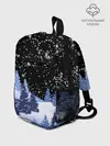 Рюкзак детский / Снежная ночь в зимнем лесу