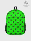 Рюкзак детский / звездный фон зеленый