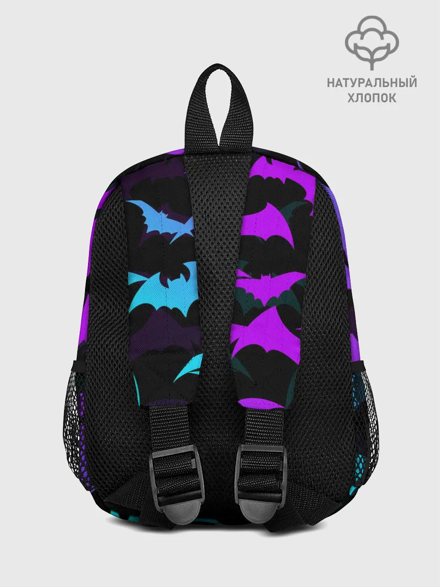 Рюкзак детский / ЛЕТУЧИЕ МЫШИ ХЕЛЛОУИН НЕОН / HALLOWEEN NEON