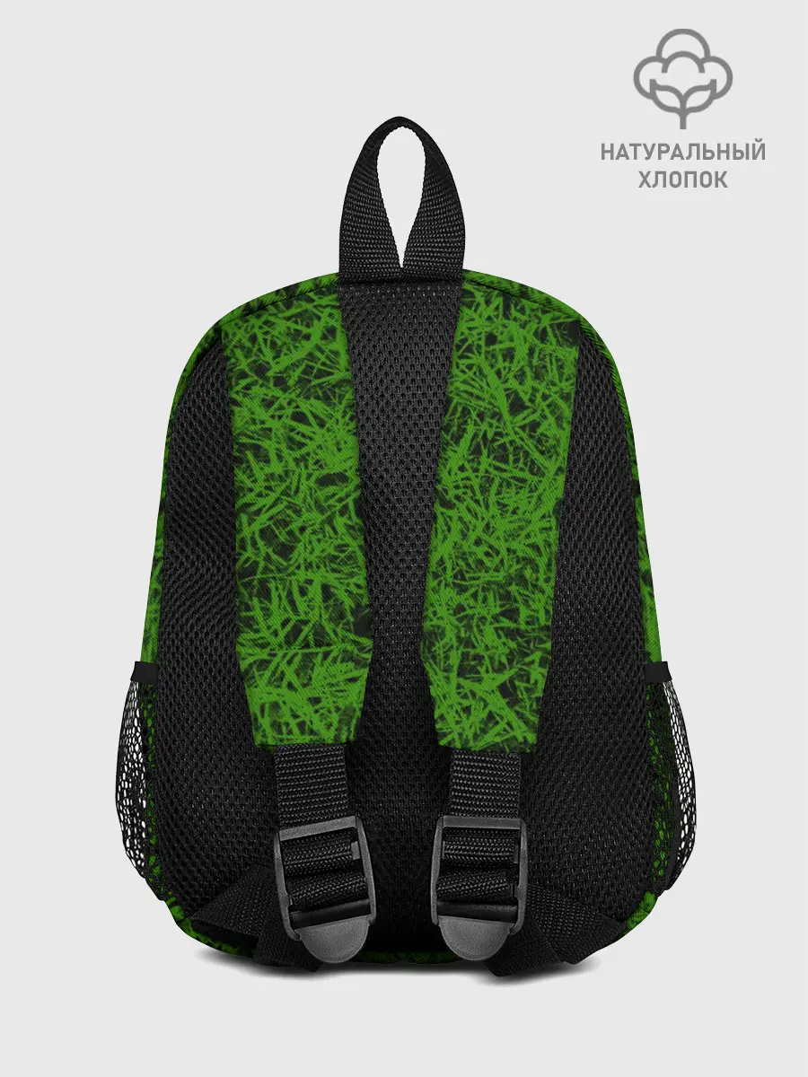 Рюкзак детский / зелёный паттерн