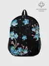 Рюкзак детский / Букет голубых цветов