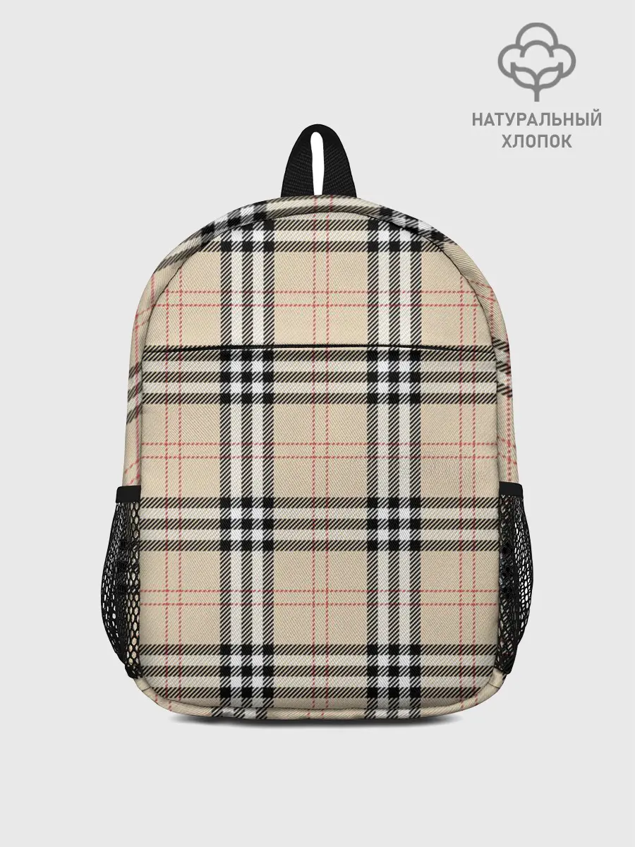 Рюкзак детский / клетчатый принт в стиле Burberry