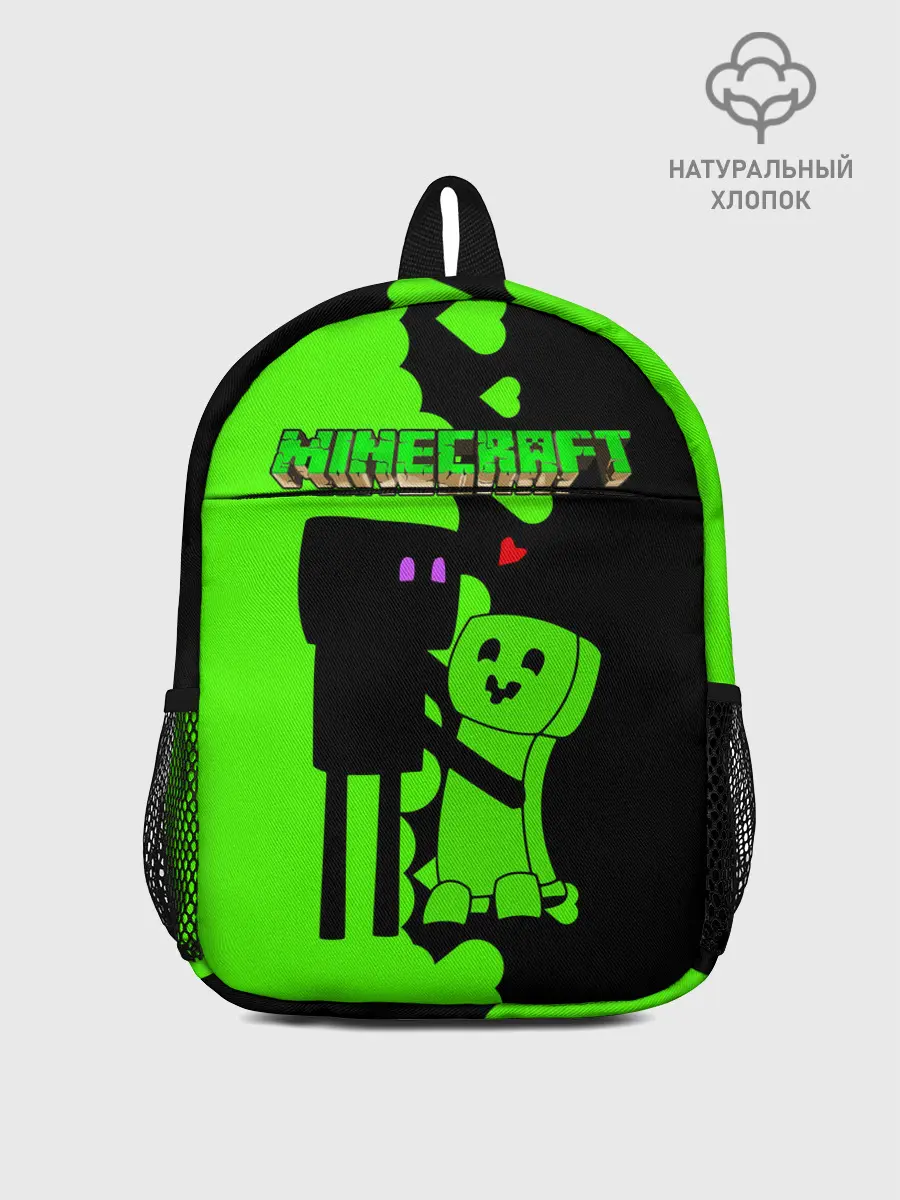 Рюкзак детский / Любовь Эндермена и Крипера Майнкрафт