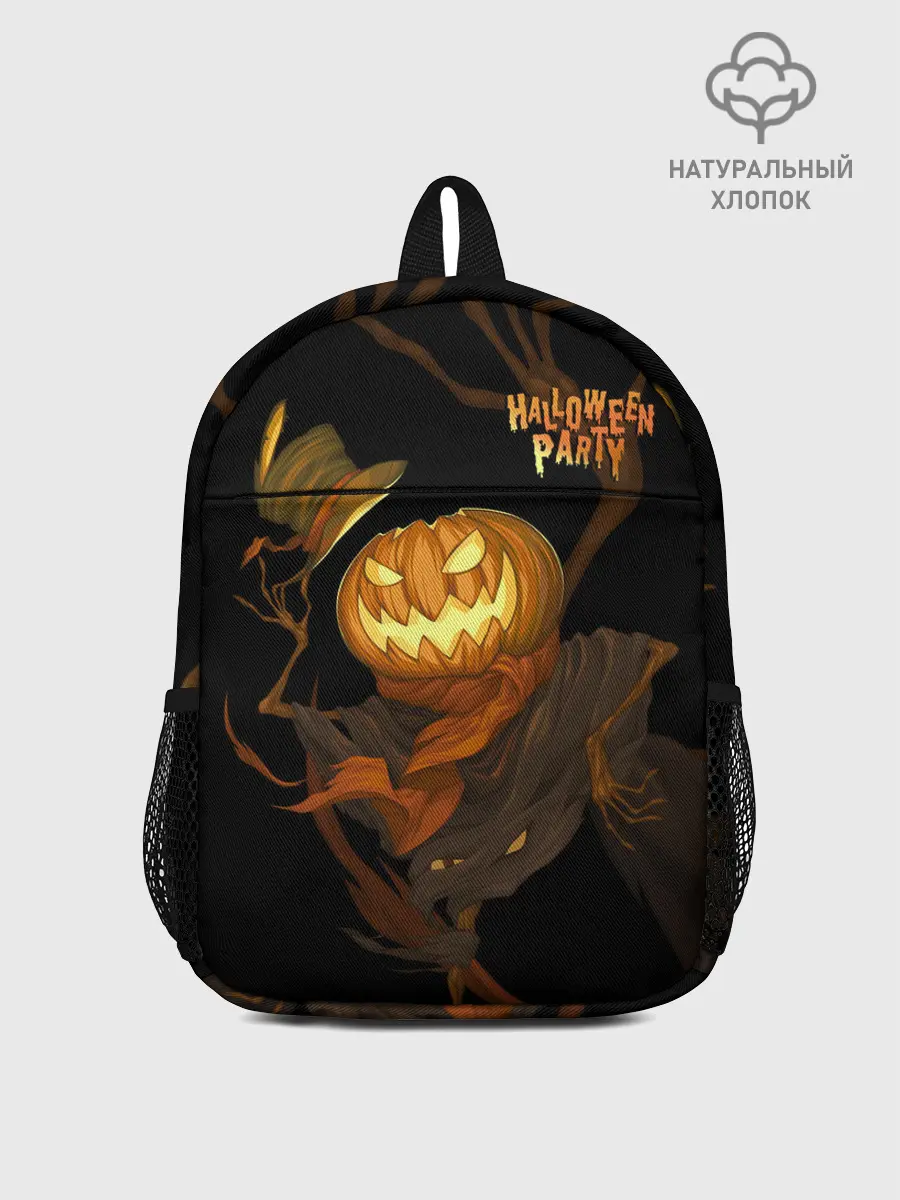 Рюкзак детский / Приветливая тыква на Хэллоуин