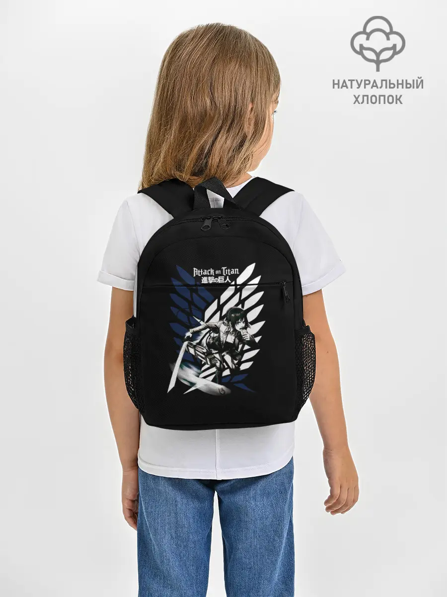 Рюкзак детский / Имир на фоне герба Разведкорпуса