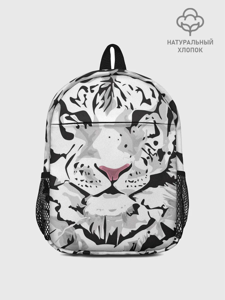 Рюкзак детский / Белый снежный тигр