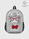 Рюкзак детский / Белый тигр с красным бантом
