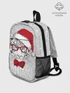 Рюкзак детский / Белый тигр в шапке Санты