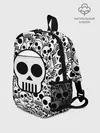 Рюкзак детский / черепа чб