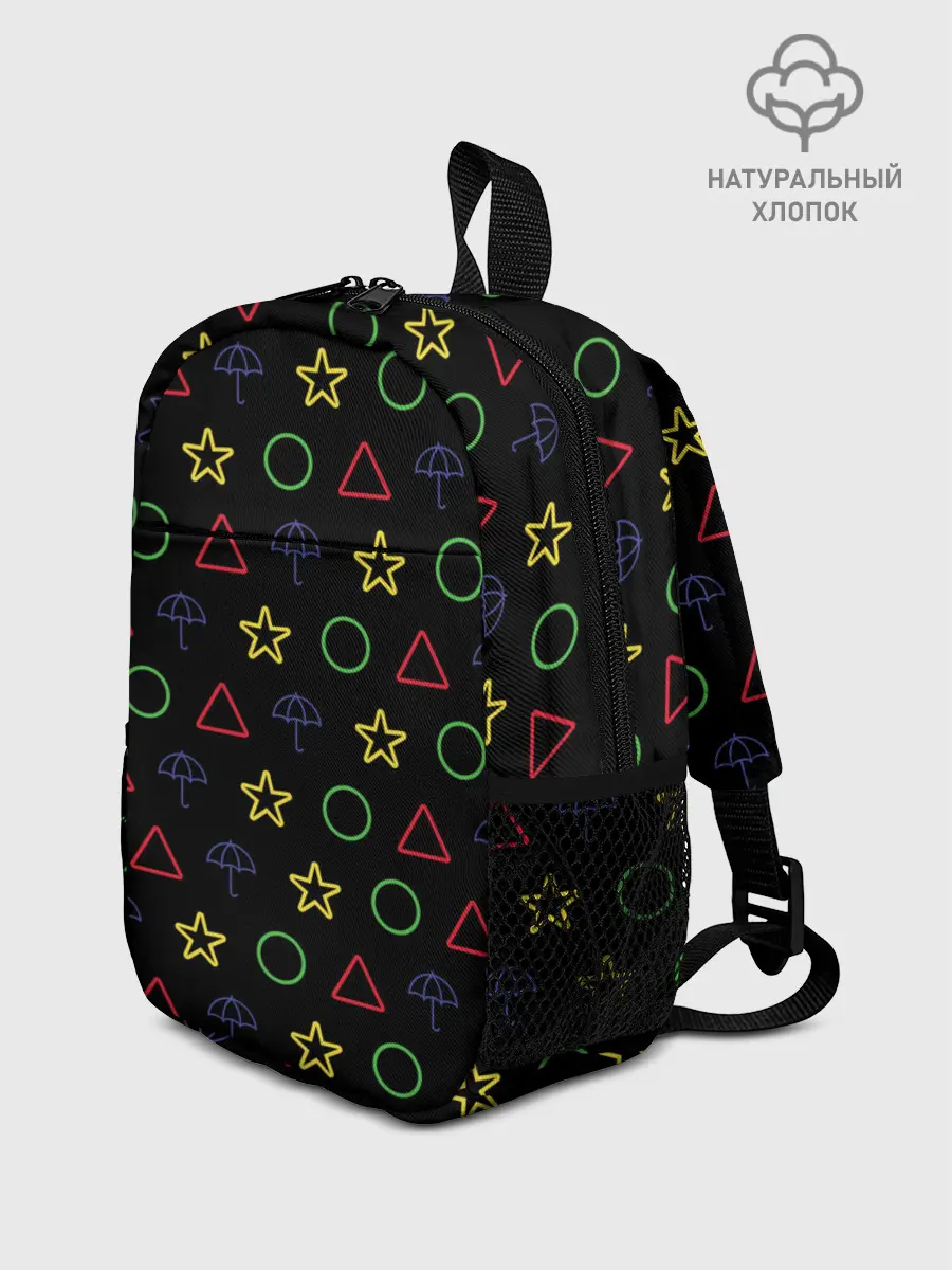 Рюкзак детский / ИГРА В КАЛЬМАРА, ФИГУРКИ ИГРЫ, ПЕЧЕНЬЕ