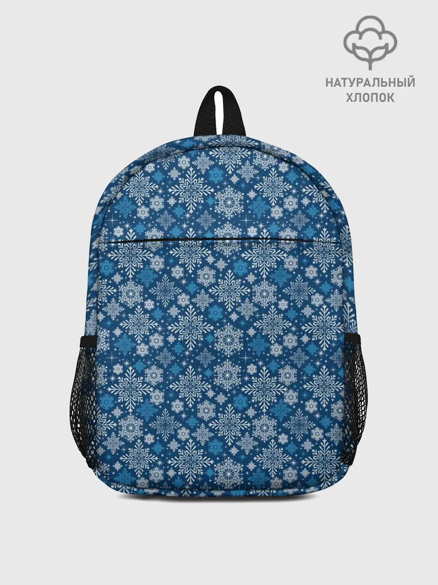 Рюкзак детский / Снежные Узоры на Новый Год