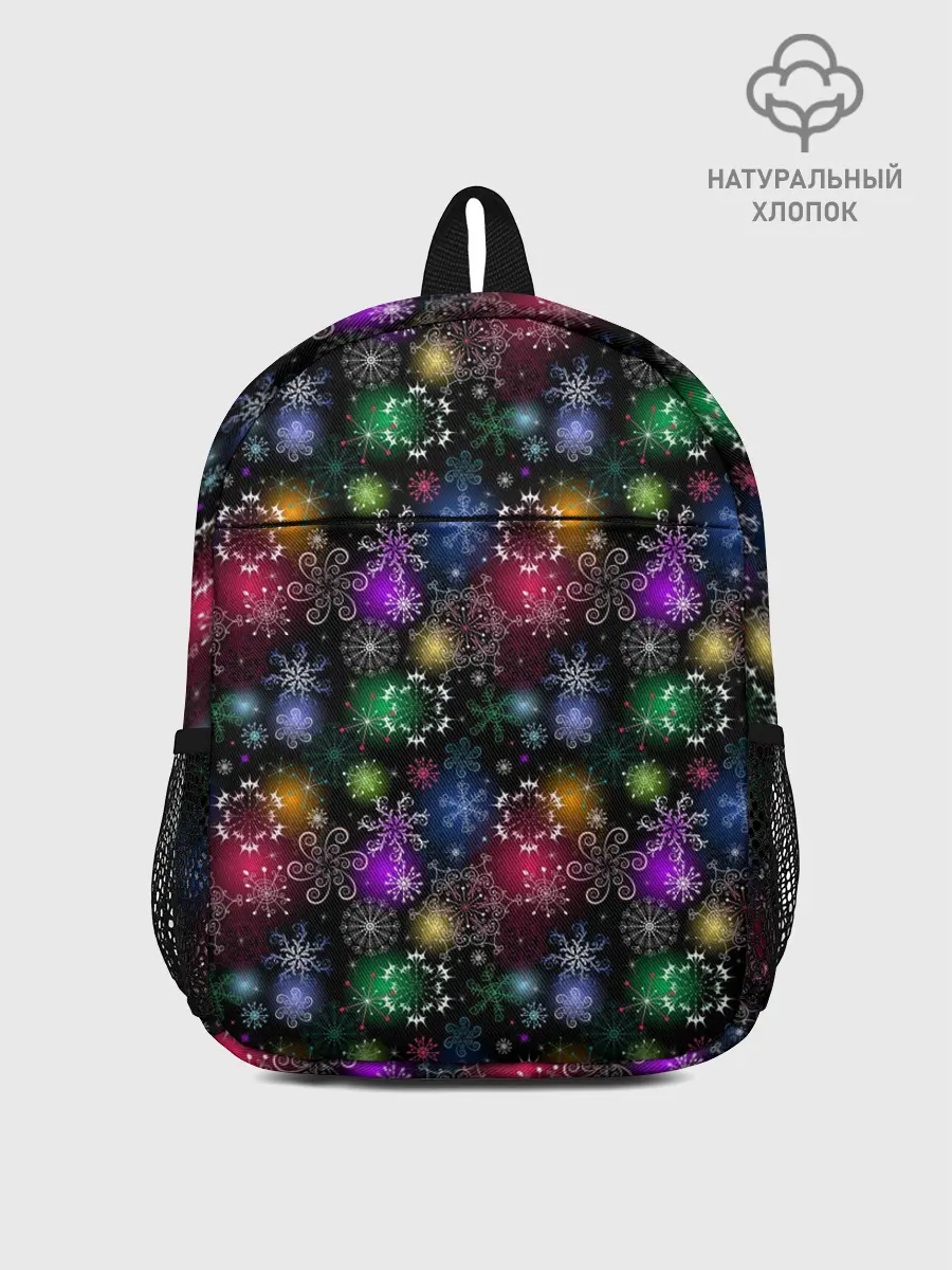 Рюкзак детский / Снежинки в разных цветах