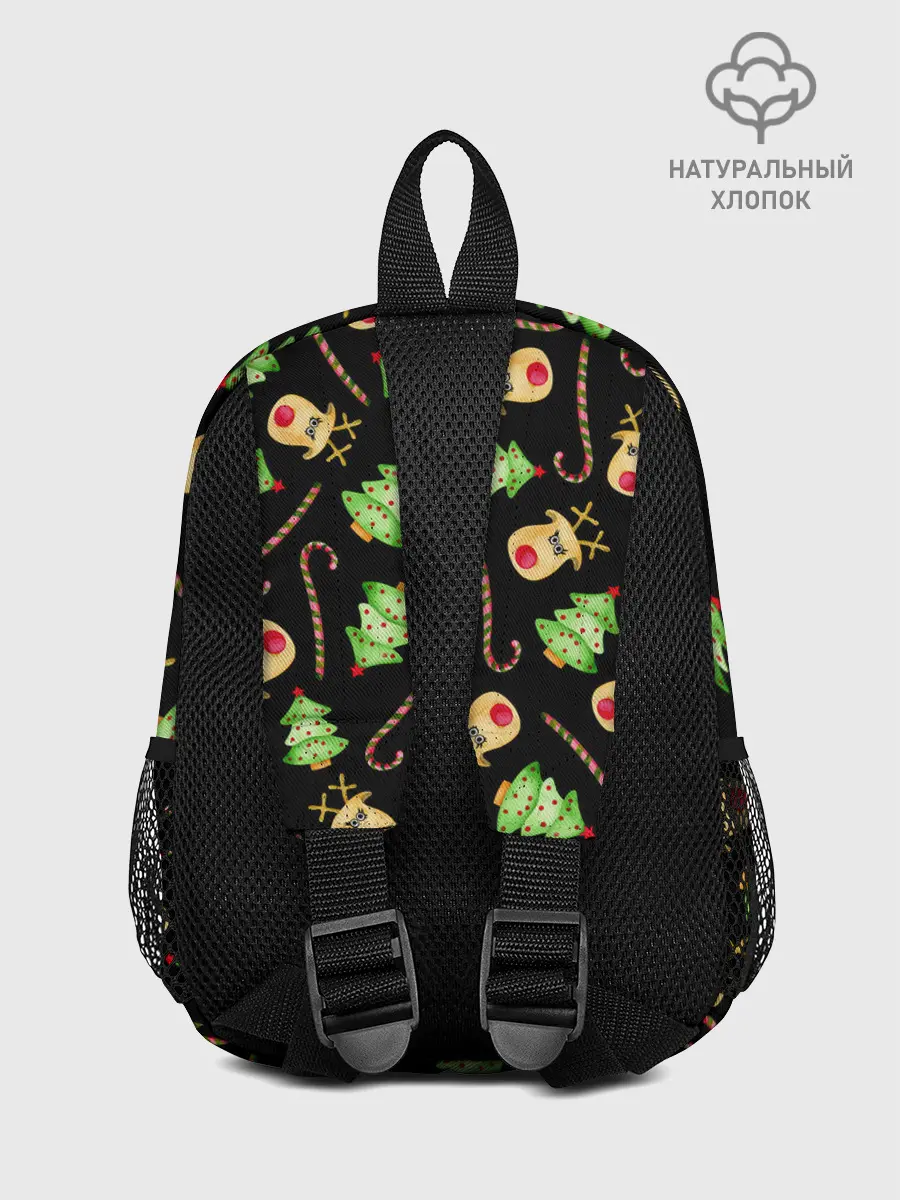 Рюкзак детский / Олени, елки и карамель