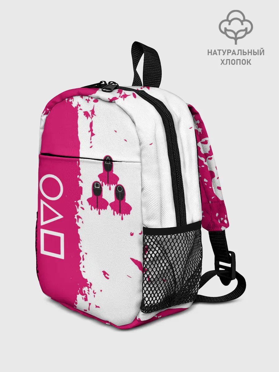 Рюкзак детский / Игра в кальмара геометрические фигуры