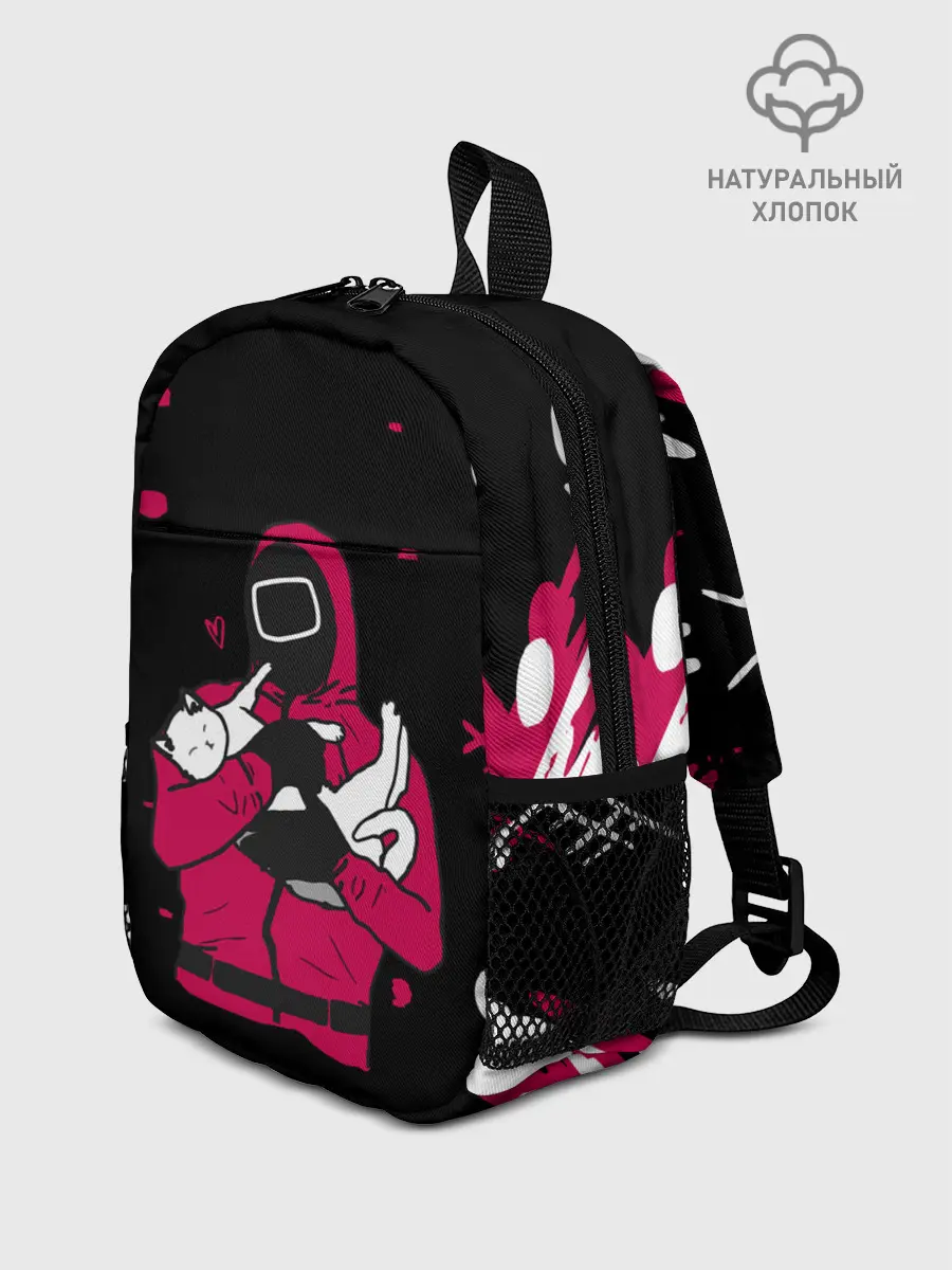 Рюкзак детский / Игра в кальмара x Кот,