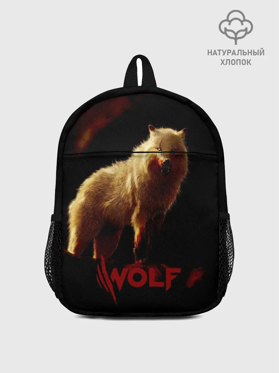 Рюкзак детский / Красный волк.