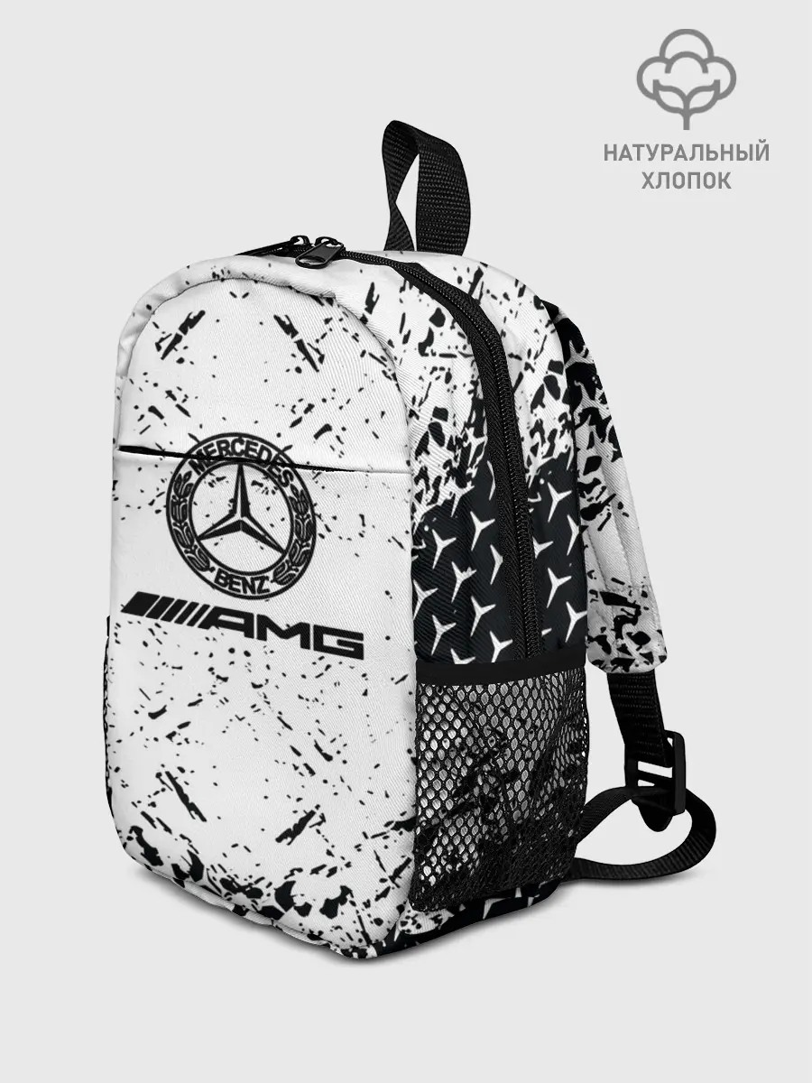 Рюкзак детский / Mercedes | брызги красок,
