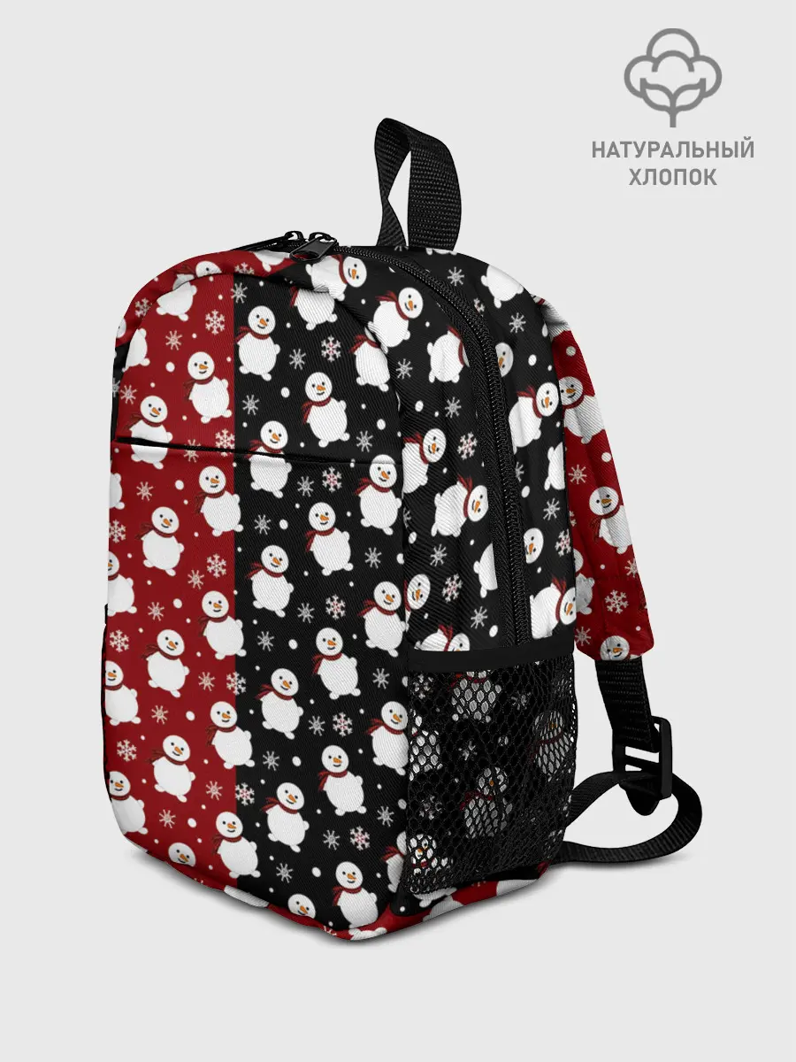 Рюкзак детский / Снеговики, снежинки и снег