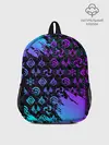 Рюкзак детский / GENSHIN NEON PATTERN SYMBOL / НЕОН ЭМБЛЕМЫ