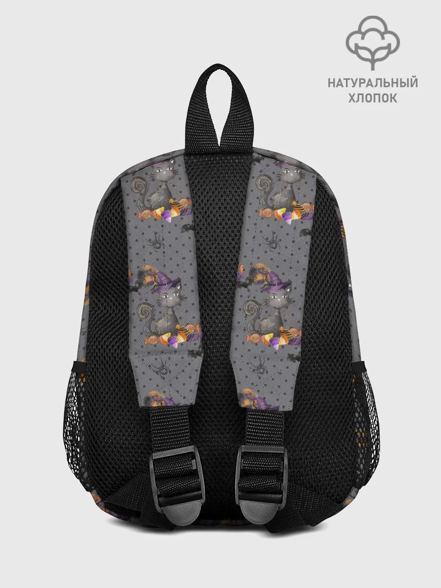 Рюкзак детский / Кот с тыквой хэллоуин