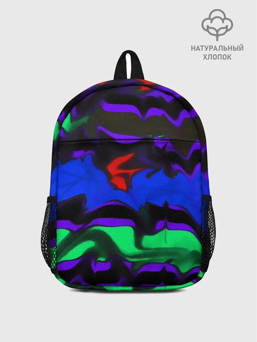 Рюкзак детский / Абстрактный узор цветных оттенков