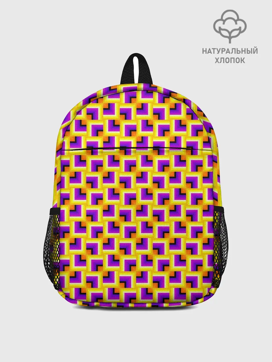 Рюкзак детский / Фон с квадратами