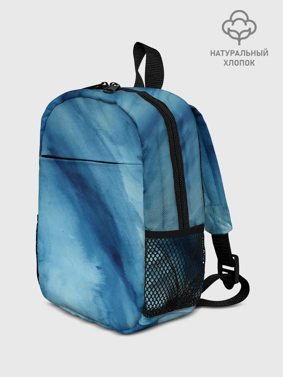 Рюкзак детский / Голубой мрамор